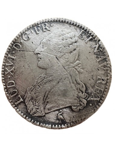 Écu en argent – Louis XVI – 1774 A Paris – Aux...
