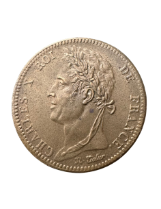 COLONIES FRANÇAISES — GUYANE — 10 CENTIMES — CHARLES X —...
