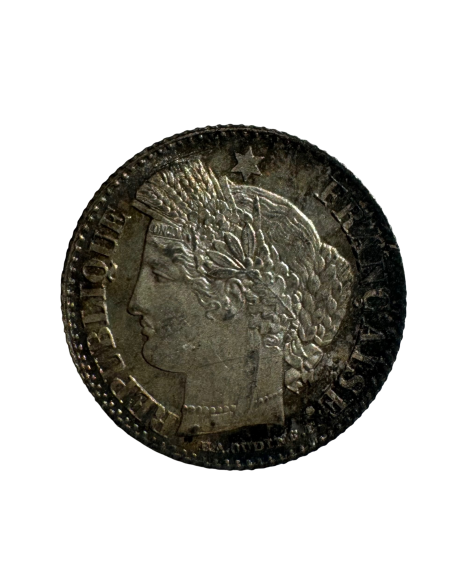 20 Centimes Argent Cérès – 2e République – 1850 A (Paris) – Qualité FDC