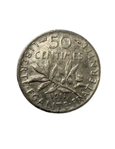 50 centimes argent