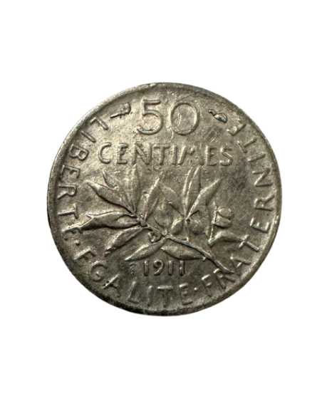 50 centimes argent