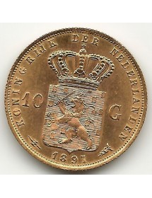 10 Florins - Wilhelmina - 1897