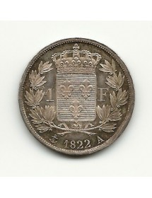 1 Franc - Louis XVIII - 1822 A