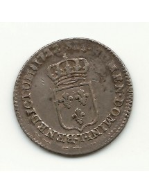 1/6 ECU LOUIS XV - Ecu de France - 1722 T