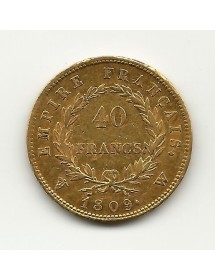 40 Francs Napoléon I 1809W